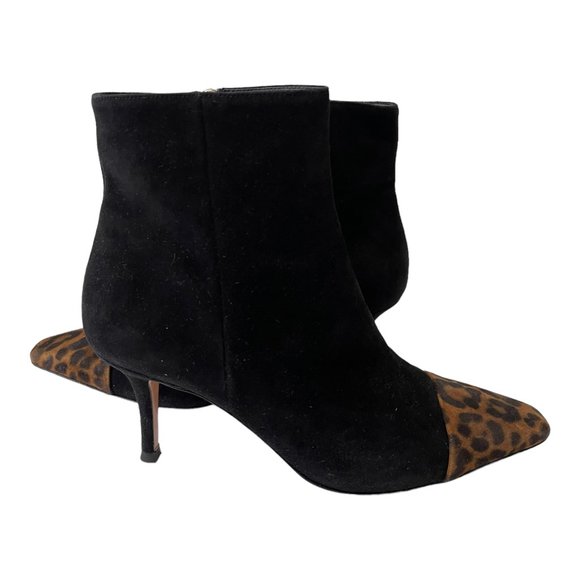 Gianvito Rossi Lucy 70 ankle boot in Suede and animal print Size EU 37, US 7 - Picture 7 of 12